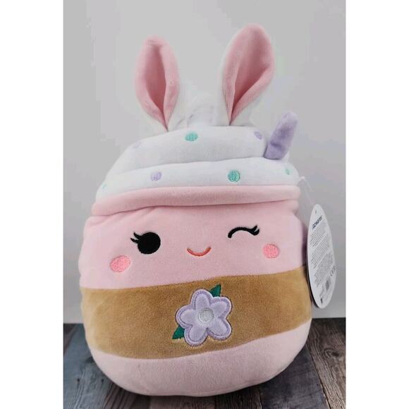 Kellytoy Other - Squishmallow SUEY the MILKSHAKE 8" Plush Spring Flower BUNNY EARS